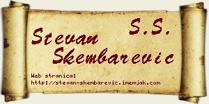 Stevan Škembarević vizit kartica